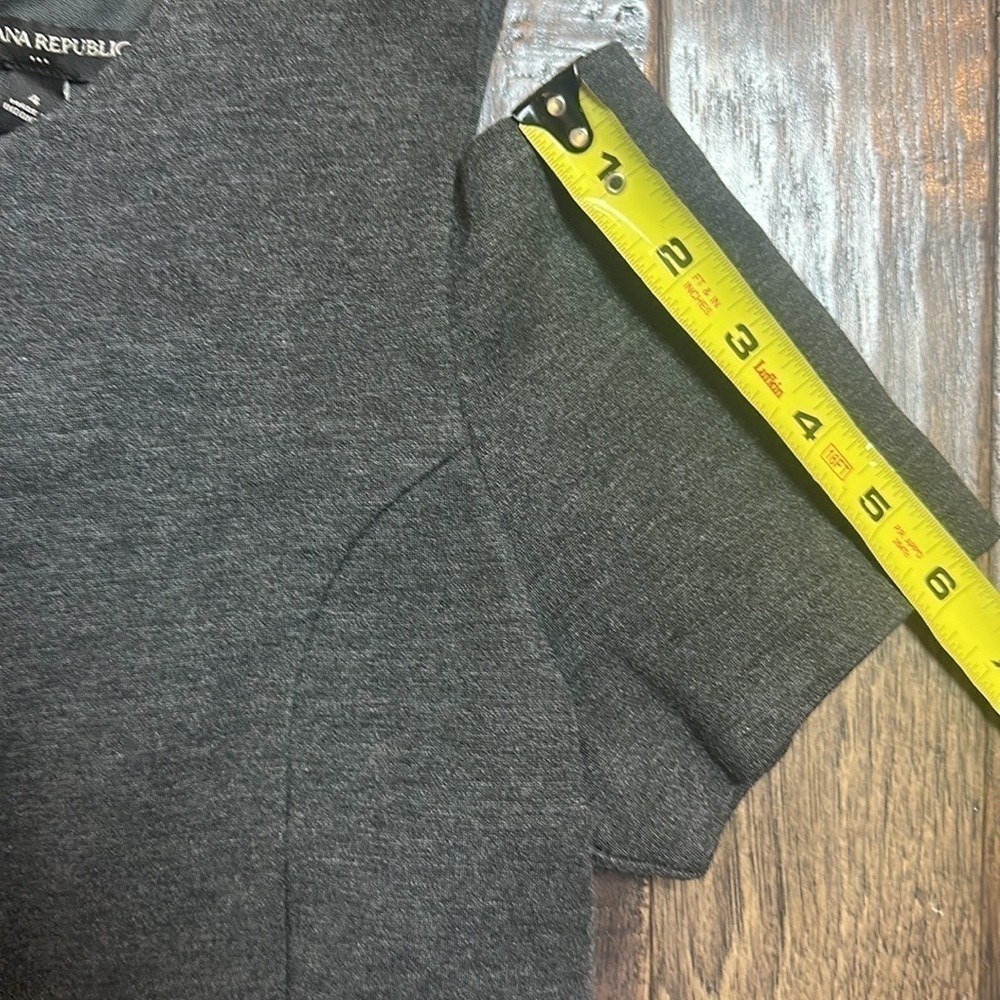 Banana Republic Women’s Gray Open Cut Out Shoulder Dress Size 4 - Picture 6 of 9